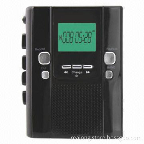 Walkman cassette recorder with FM/AM radio function